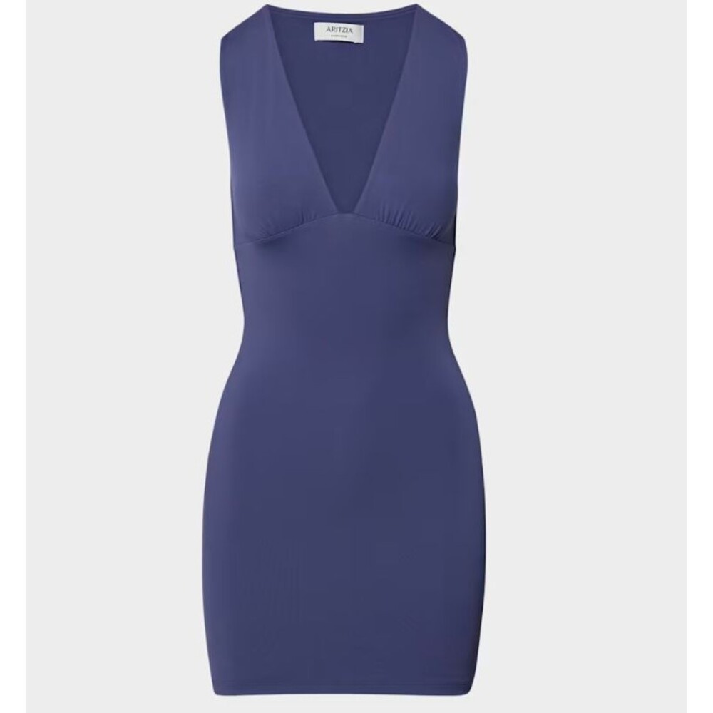 ARITZIA Contour Fascinate Dress Navy Sleeveless Mini Stretch Womens XS